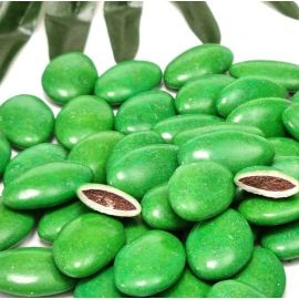 1 kilo de dragees couleur Vert Sapin au chocolat 