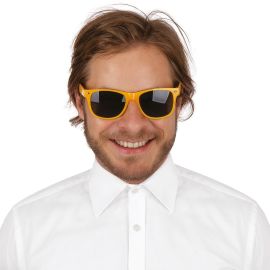 Lunettes Blues Brothers - orange fluo - adulte