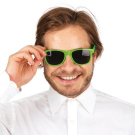 Lunettes Blues Brothers - vert fluo - adulte
