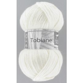 pelote de fil à tricoter Tobiane Cheval Blanc Naturel