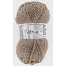 pelote de fil à tricoter Tobiane Cheval Blanc Marron
