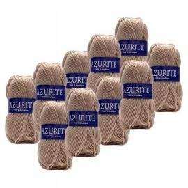 10 Pelotes de laine Azurite Acrylique Beige