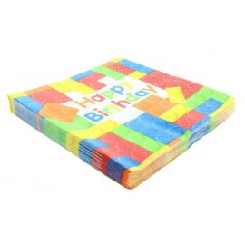 Serviette en papier Cube Multicolore