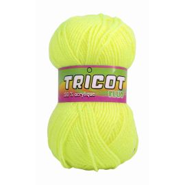pelote de fil à tricoter fluo jaune