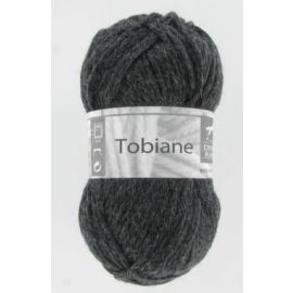 pelote de fil à tricoter Tobiane Cheval Blanc Anthracite