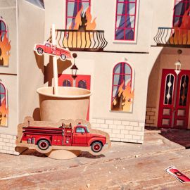 8 Gobelets en carton Theme Pompier