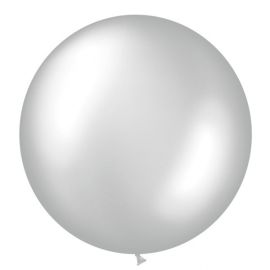 Ballon Géant 90 cm Metalisé Argent