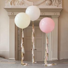 Ballon géant mariage ivoire