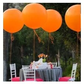 Ballon géant mariage Orange 1m