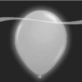 Ballon Led à gonfler 28 cm Argent