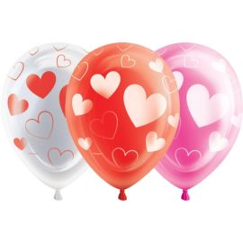 Ballon Mariage LED Coeur Rouge 25cm 