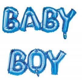 Ballon Mylar Baby Boy Bleu