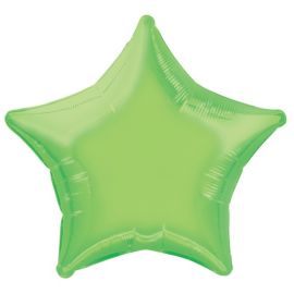 Ballon Mylar Etoile Vert anis 50 cm