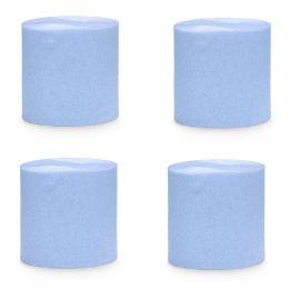 4 Bobines de papier crépon pas cher Bleu ciel