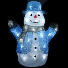 Bonhomme de neige lumineux acrylique 40 LED