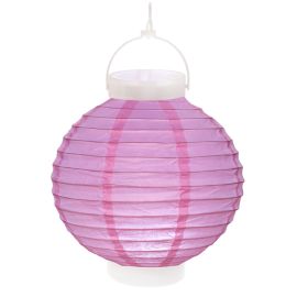 Boule japonaise Parme lanterne avec LED 20cm