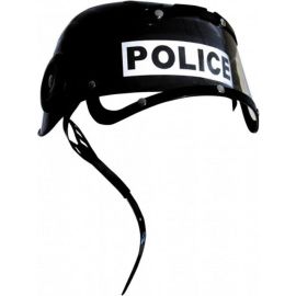casque de police noir
