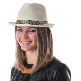 Chapeau Borsalino Polyester Ecru