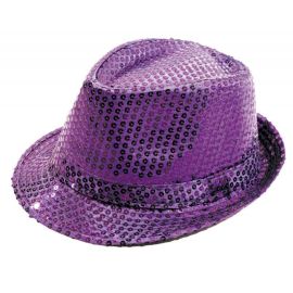 Chapeau Borsalino Sequin Violet