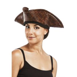 Chapeau de pirate - marron - adulte