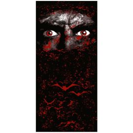 chemin de table - noir et rouge - vampire - 30 cm x 5 m