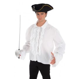 chemise pirate coton blanc pas cher taille 46 48