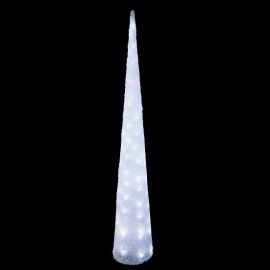 Cone lumineux Acrylique 120cm 80 LED Blanc Froid