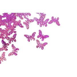 Confettis de table mariage Papillon Fuchsia