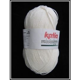 Coton Katia Mississippi 3 Blanc