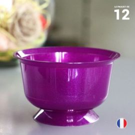 Coupe à dessert plastique réutilisable Violet 