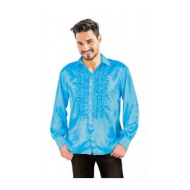 Déguisement Homme Chemise satin Turquoise