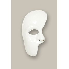 demi masque - fantôme - blanc