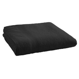 Drap de bain serviette éponge Noir 70x130 100 % coton 