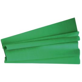 Feuille de papier Crépon Verte 2 m x 50 cm