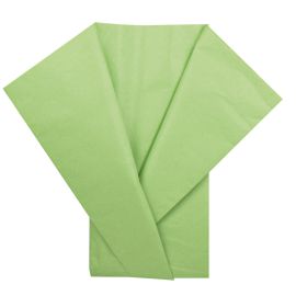 Feuille de papier de soie Vert anis x 5 pièces