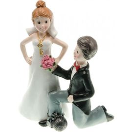 Figurine mariage homme a genoux 