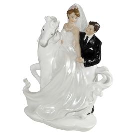 Figurine mariage Romantique Sur Cheval 