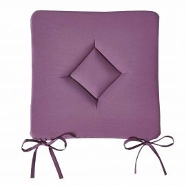 Galette de chaise Megève déhoussable : voilages brise bise, rideaux, linges  de lit, plaids, coussins