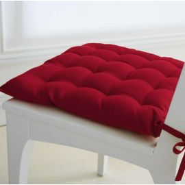 Galette de chaise Rouge matelassée 40 x 40 cm TODAY