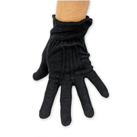 gants - coton - hommes - noir