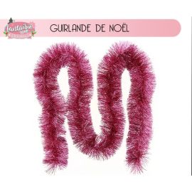 Guirlande de noel Boa Geante Rose