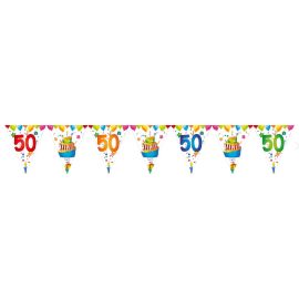 Guirlande fanions anniversaire 50 ans - 6 m