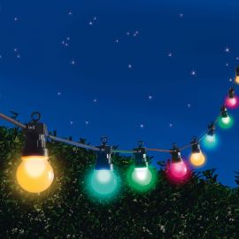 Guirlande lumineuse guinguette pour Exterieur Multicolore 10 LED