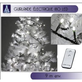 Guirlande lumineuse électrique 180 LED Blanc