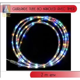 Guirlande tube lumineux 80 NanoLED Multcolore