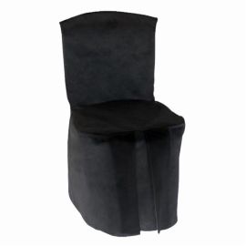 Housse de chaise integrale jetable Noir