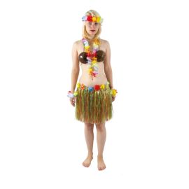 Jupe hawaïenne - adulte - multicolore - 40 cm