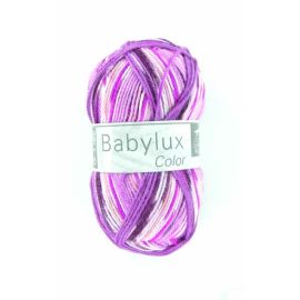 laine a tricoter babyluxcolor rose et violet 