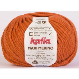 Laine a tricoter Katia Maxi Mérino orange