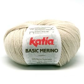 fil à tricoter à tricoter Basic Merino Beige